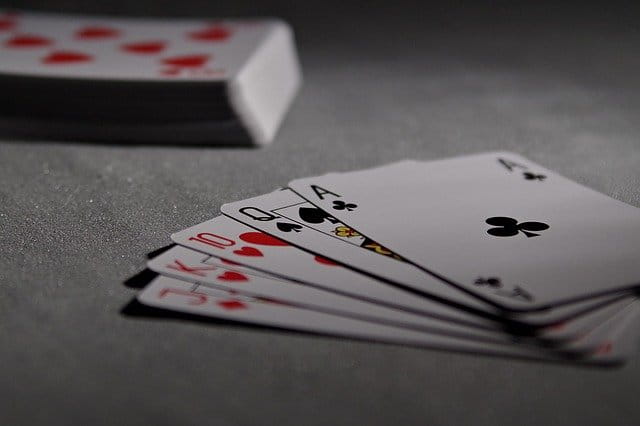 Spielkarten für Online Poker.